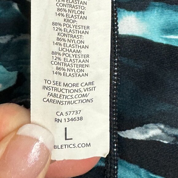 EUC - Fabletics Leggings with Mesh - Size L - Picture 4 of 7